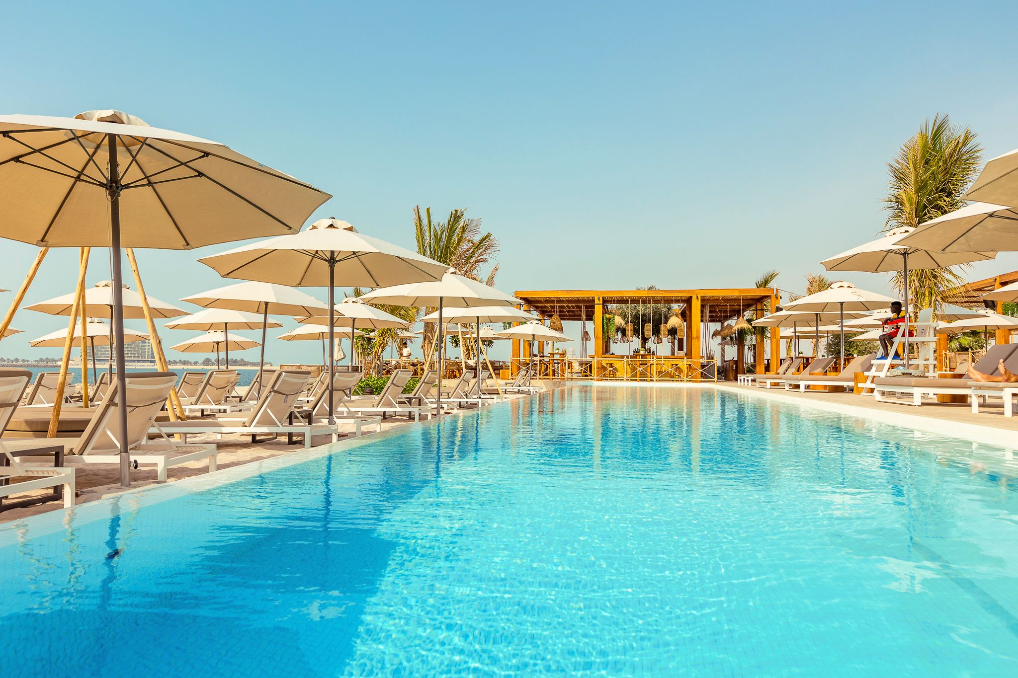 Beach club hero