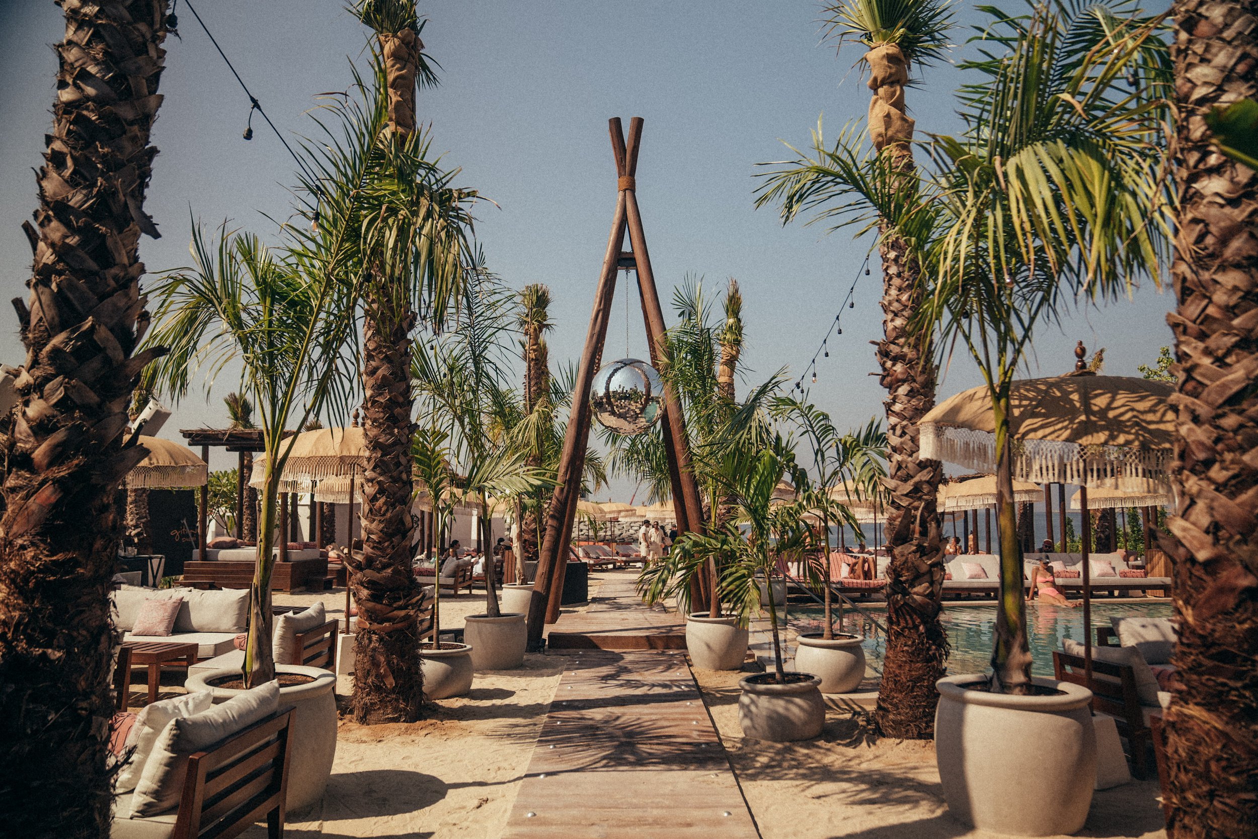 Beach club hero