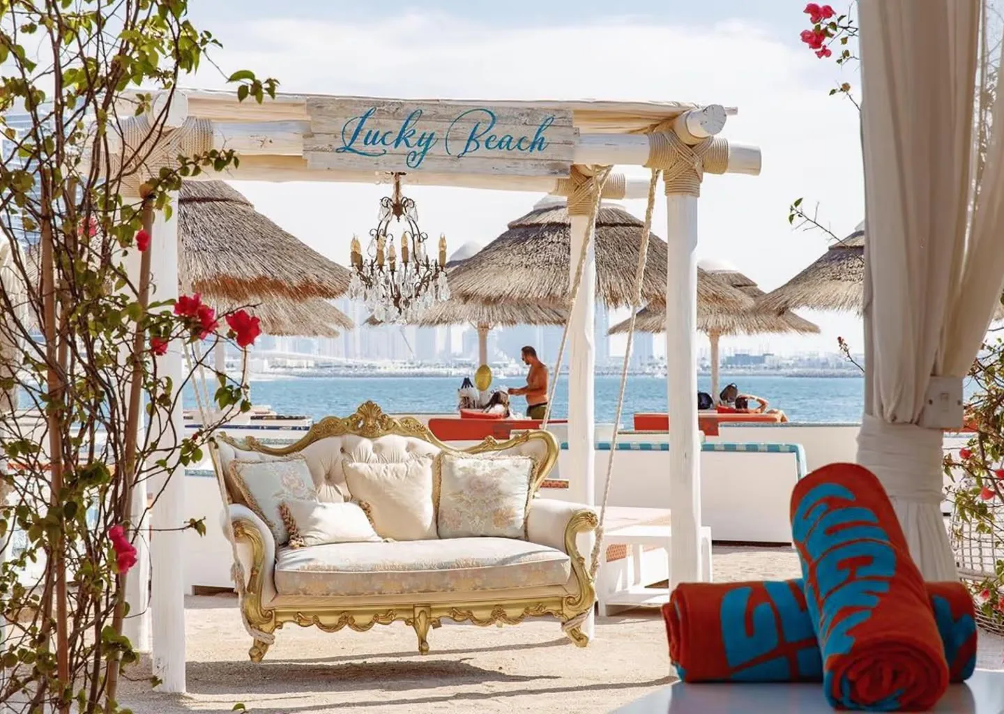 Beach club hero