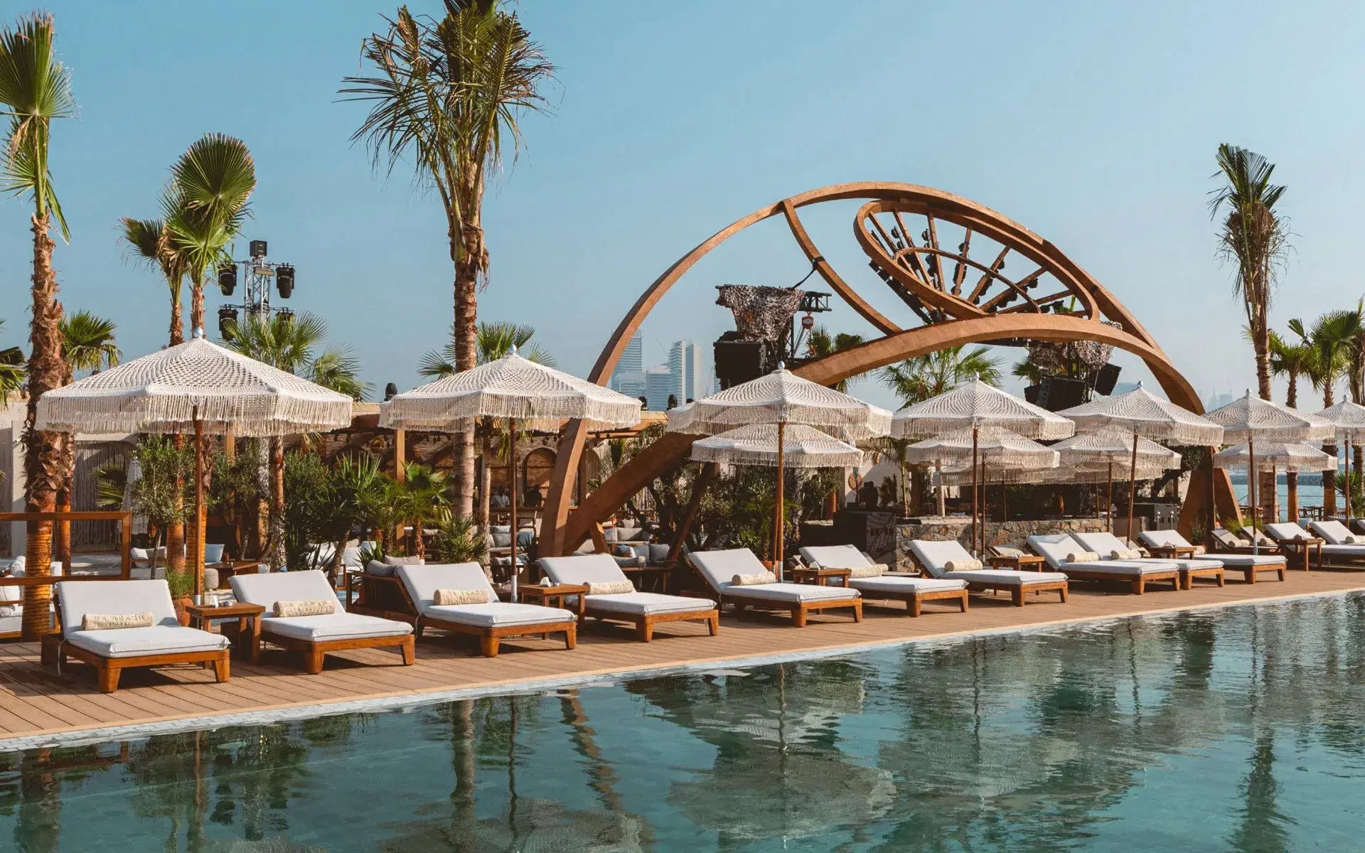 Beach club hero