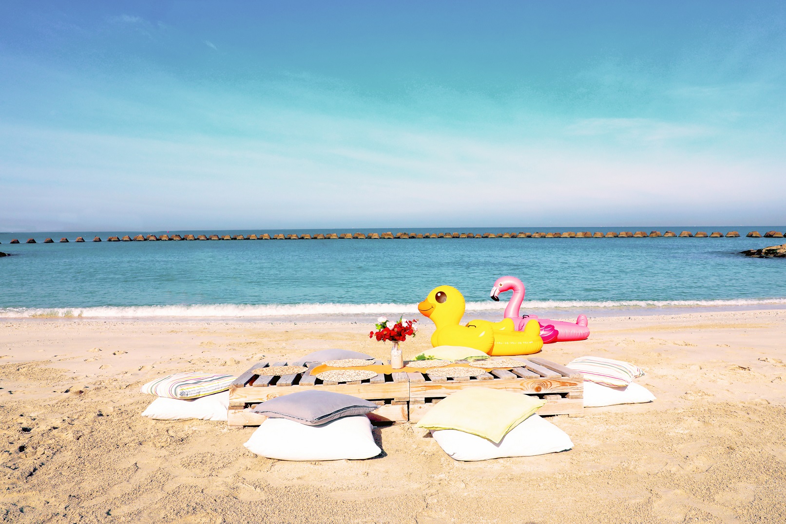 Beach club hero