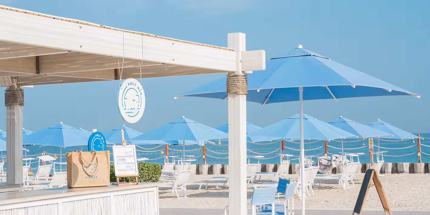 Beach club hero